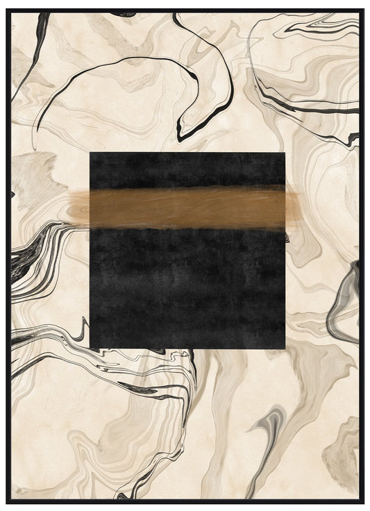 Marbling Kaaba Silhouette - Avem