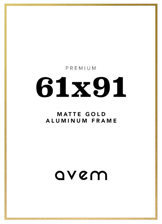 Metallrahmen Gold Matt 61x91 - Avem